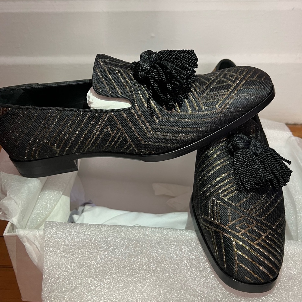 Jimmy Choo Men’s Gold/Black Formal Shoe